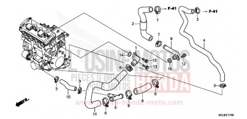 TUYAU D'EAU CBF1000FAC de 2012